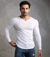 TIS Solid Stretch Long Sleeve V-Tee