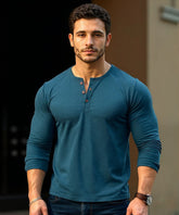 FlexCore Henley Long Sleeve