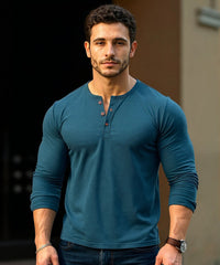 FlexCore Henley Long Sleeve