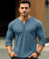 FlexCore Henley Long Sleeve