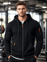 Black Zipper Hoodie's
