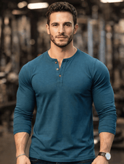 FlexCore Henley Long Sleeve