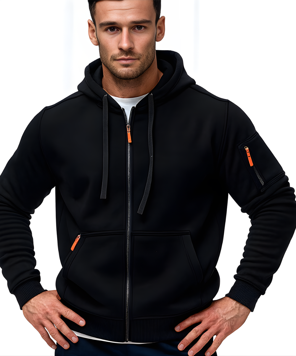Black Zipper Hoodie's