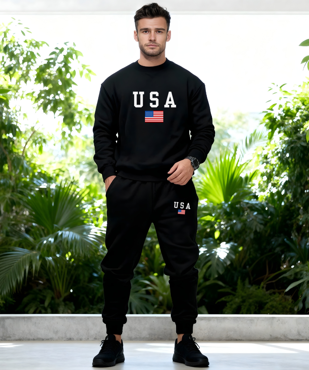 USA Sweatshirt & Jogger Set
