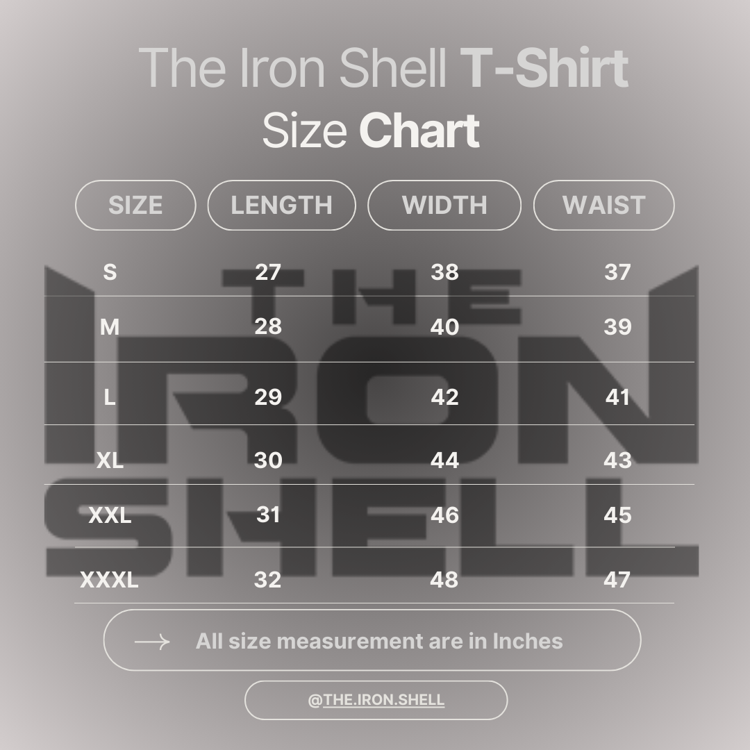 Iron Shell Tee Half Sleeve – THE IRON SHELL