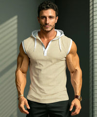 Prime Polo Sleeveless hood Tee