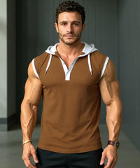 Prime Polo Sleeveless hood Tee