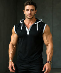 Prime Polo Sleeveless hood Tee