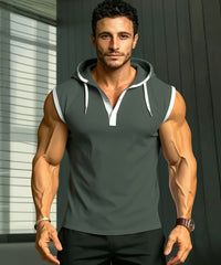 Prime Polo Sleeveless hood Tee