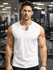Sleeveless Henley
