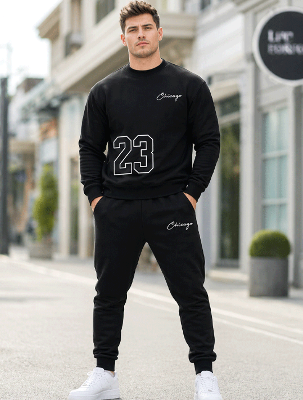 Chicago 23 Sweatshirt & Jogger Set