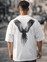 Feathered Flair Oversized Tee