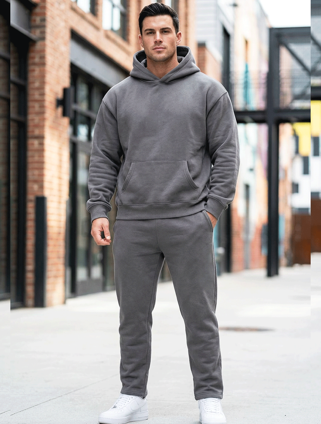 Iron Swoosh Oversized Hoodie & Jogger Set