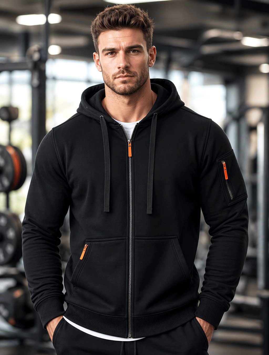 Black Zipper Hoodie's