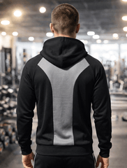 Iron Shell  Black Half Zip Hoodie