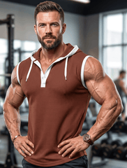 Prime Polo Sleeveless hood Tee