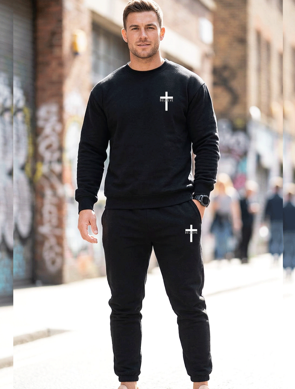 Urban Force Sweatshirt & Jogger Set